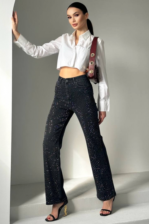 Farmerke SEFIRENA BLACK, Boja: crna, IVET.RS - Nova Kolekcija