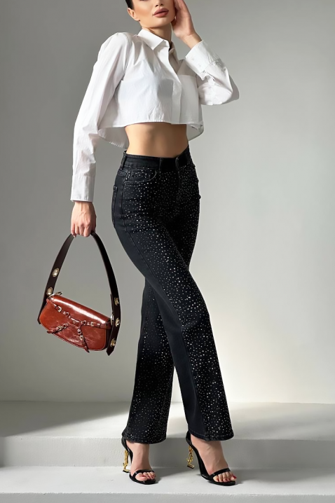 Farmerke SEFIRENA BLACK, Boja: crna, IVET.RS - Nova Kolekcija