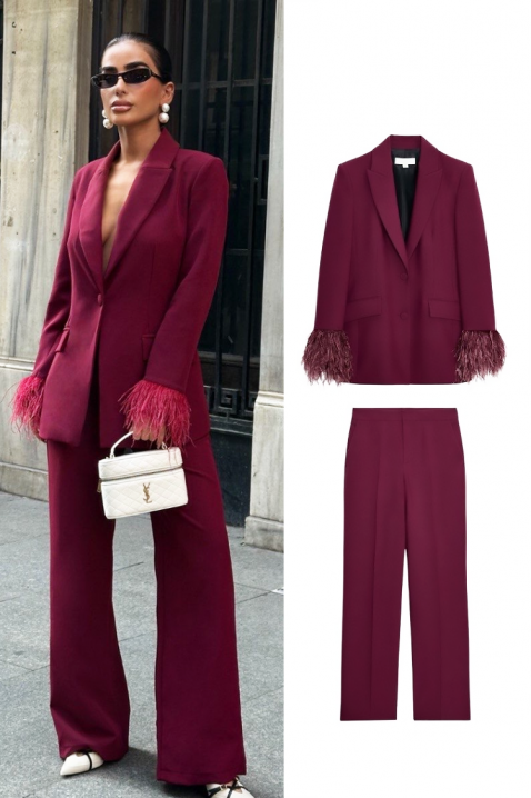 Komplet BROVELDA, Boja: bordo, IVET.RS - Nova Kolekcija