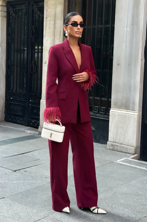 Komplet BROVELDA, Boja: bordo, IVET.RS - Nova Kolekcija