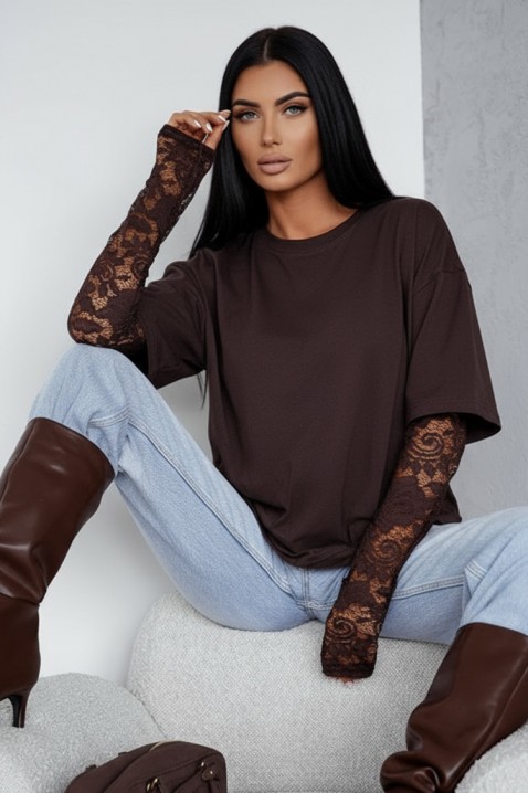 Ženska bluza CALIOPA BROWN, Boja: braon, IVET.RS - Nova Kolekcija