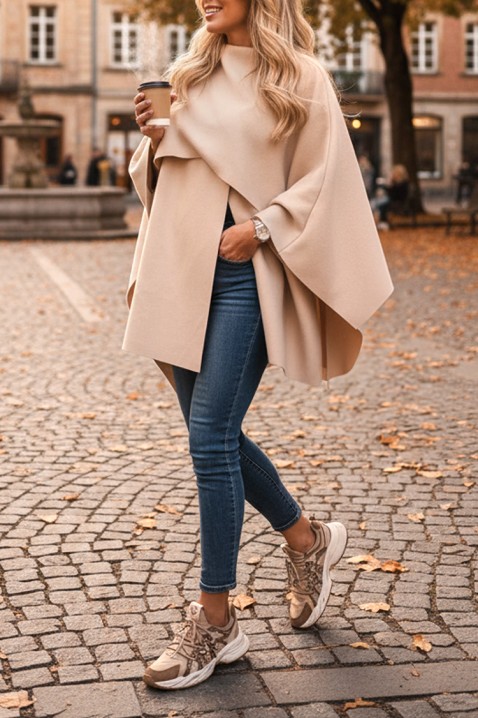 Kaput POKRINZA ECRU, Boja: ecru, IVET.RS - Nova Kolekcija