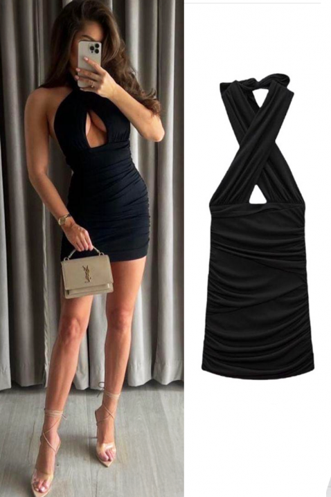 Haljina LUNZANA, Boja: crna, IVET.RS - Nova Kolekcija