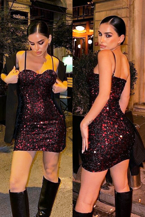 Haljina BRUDILDA BORDO, Boja: bordo, IVET.RS - Nova Kolekcija