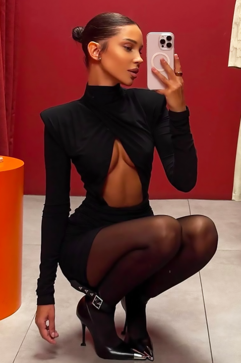 Haljina NRENINZA, Boja: crna, IVET.RS - Nova Kolekcija