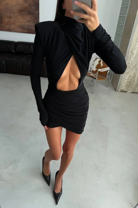 Haljina NRENINZA, Boja: crna, IVET.RS - Nova Kolekcija