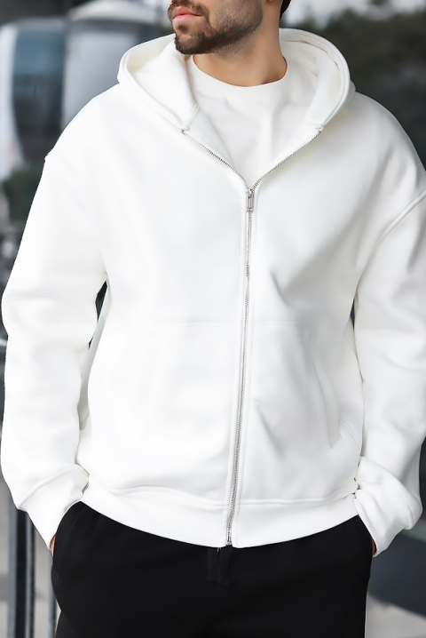 Muška dukserica VERGERO WHITE, Boja: bela, IVET.RS - Nova Kolekcija