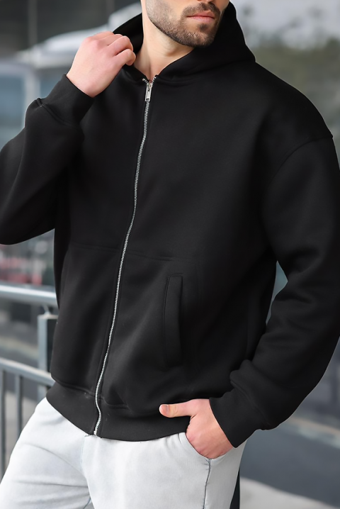 Muška dukserica VERGERO BLACK, Boja: crna, IVET.RS - Nova Kolekcija