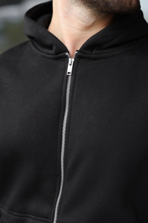 Muška dukserica VERGERO BLACK, Boja: crna, IVET.RS - Nova Kolekcija