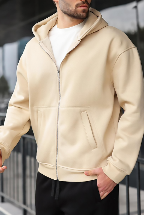 Muška dukserica VERGERO BEIGE, Boja: bež, IVET.RS - Nova Kolekcija