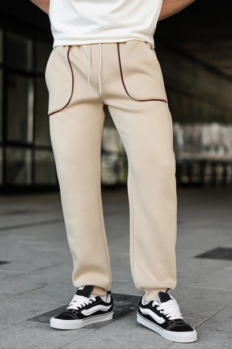 Muške pantalone FONTOR BEIGE, Boja: bež, IVET.RS - Nova Kolekcija