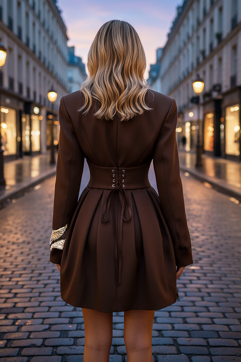 Haljina BLANDENZA BROWN, Boja: braon, IVET.RS - Nova Kolekcija