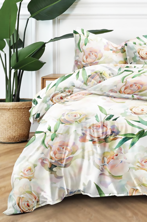 Komplet posteljine ZERMIOFY 200x220 cm pamuk - 4 dela, Boja: višebojna, IVET.RS - Nova Kolekcija