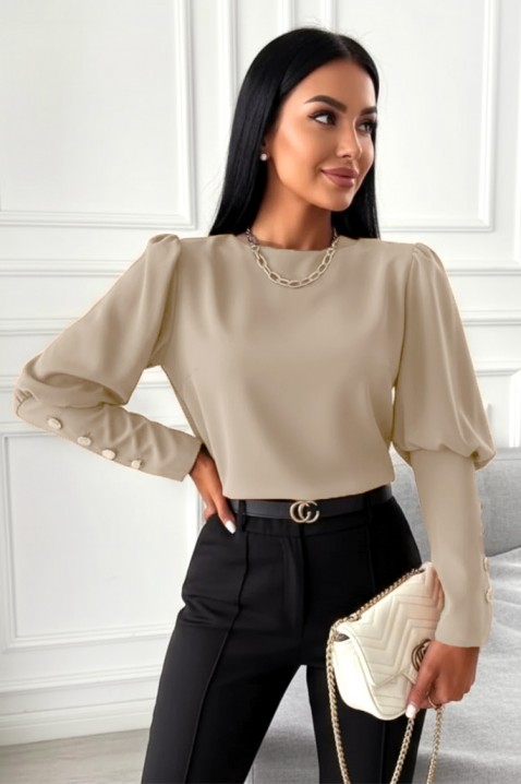 Ženska bluza MARIOVA BEIGE, Boja: bež, IVET.RS - Nova Kolekcija