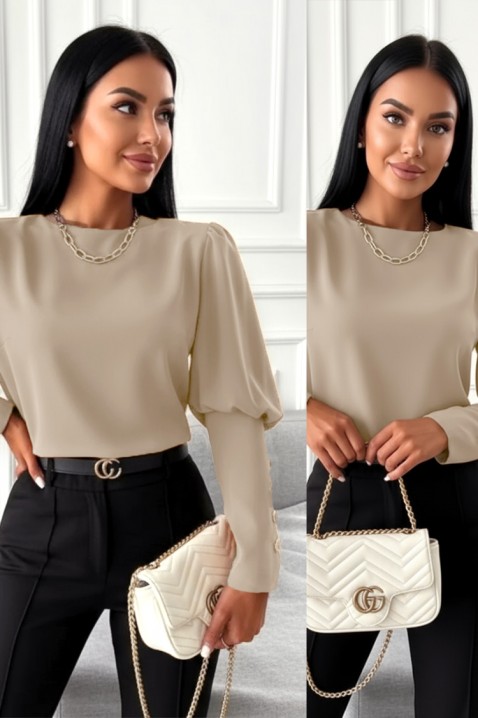 Ženska bluza MARIOVA BEIGE, Boja: bež, IVET.RS - Nova Kolekcija