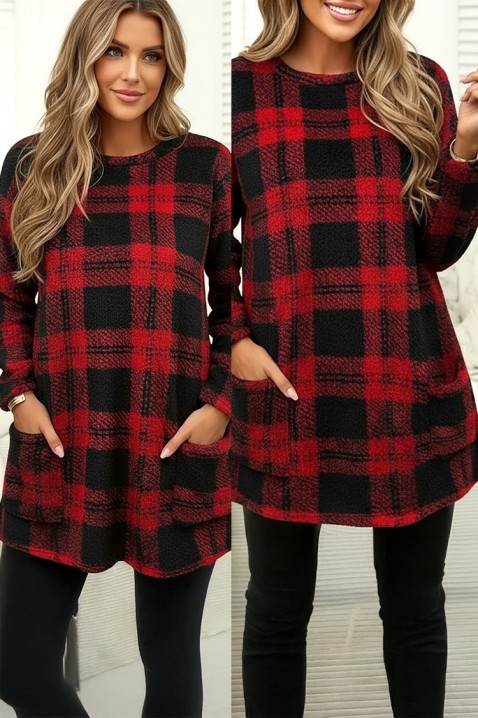 Tunika DERVILDA, Boja: crvena, IVET.RS - Nova Kolekcija