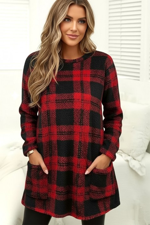 Tunika DERVILDA, Boja: crvena, IVET.RS - Nova Kolekcija