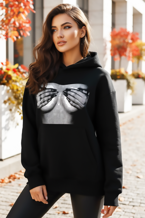 Dukserica ZOLERTA, Boja: crna, IVET.RS - Nova Kolekcija