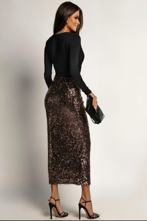 Haljina BLENTISA BROWN, Boja: braon, IVET.RS - Nova Kolekcija