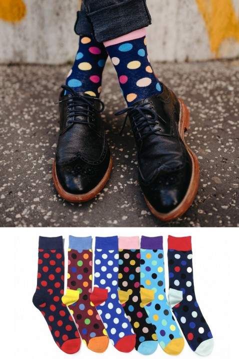 Komplet od 6 muških čarapa COLORITO, Boja: višebojna, IVET.RS - Nova Kolekcija