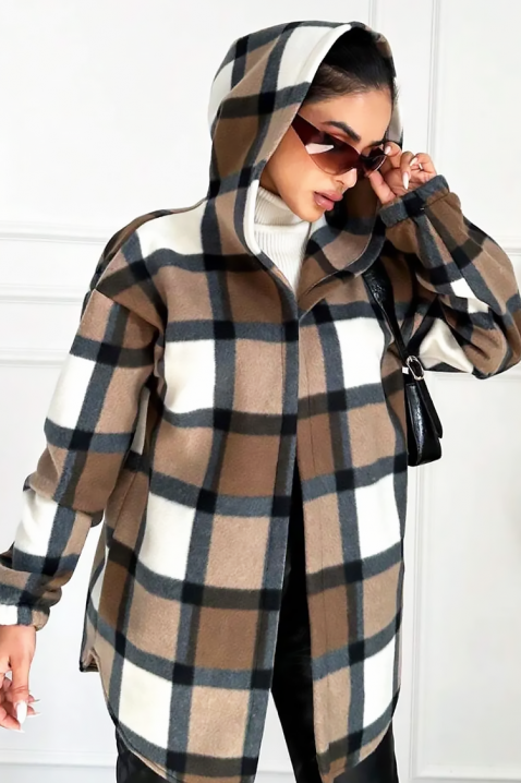 Ženska jakna - košulja TESSARO, Boja: braon, IVET.RS - Nova Kolekcija