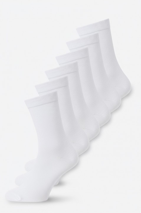 Komplet od 6 muških čarapa MIKRELZO, Boja: bela, IVET.RS - Nova Kolekcija