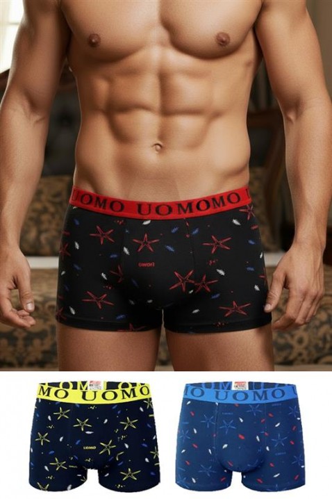 Komplet od 3 para muških bokserica BERJON, Boja: višebojna, IVET.RS - Nova Kolekcija