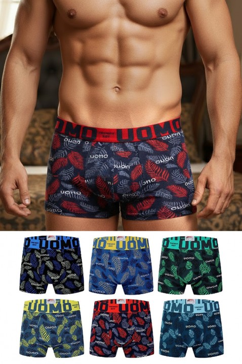 Komplet od 6 pariKomplet od tri para bokserica sa printom, izrađene od pamučnog, prozračnog materijala. Zahvaljujući svojoj elastičnosti, savršeno pristaju uz telo i pružaju slobodu pokreta. Model ima klasičan kroj i elastični struk sa natpisom koji se n, Boja: višebojna, IVET.RS - Nova Kolekcija