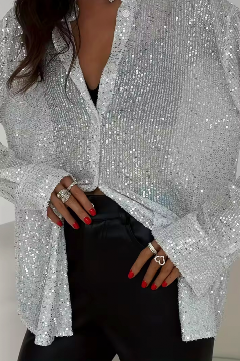 Ženska košulja LANVELDA SILVER, Boja: srebrna, IVET.RS - Nova Kolekcija