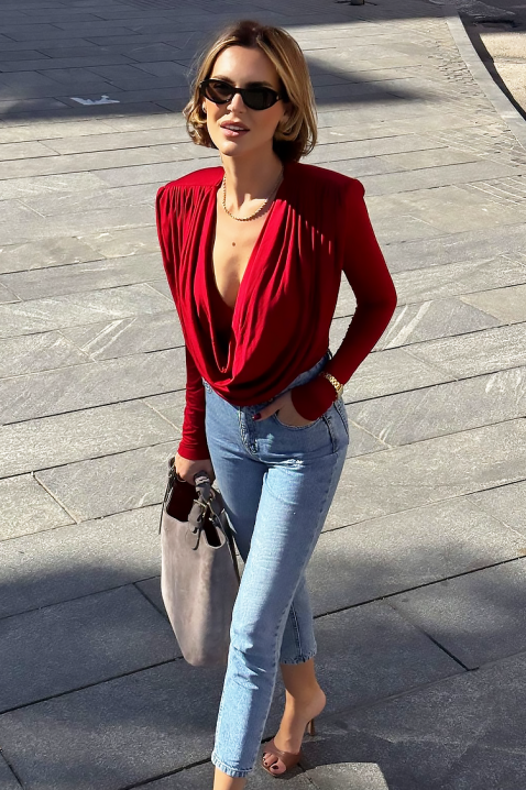 Ženska bluza SEKLONDA RED, Boja: crvena, IVET.RS - Nova Kolekcija