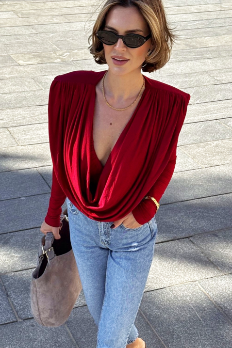 Ženska bluza SEKLONDA RED, Boja: crvena, IVET.RS - Nova Kolekcija