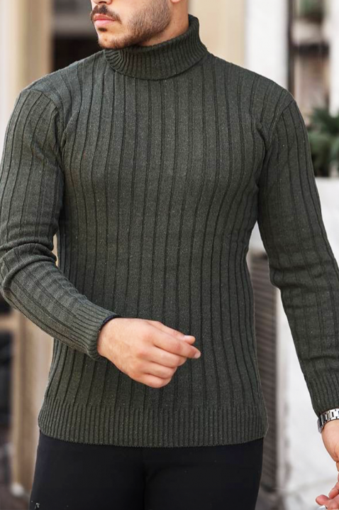 Muški džemper RACHERO KHAKI, Boja: kaki, IVET.RS - Nova Kolekcija