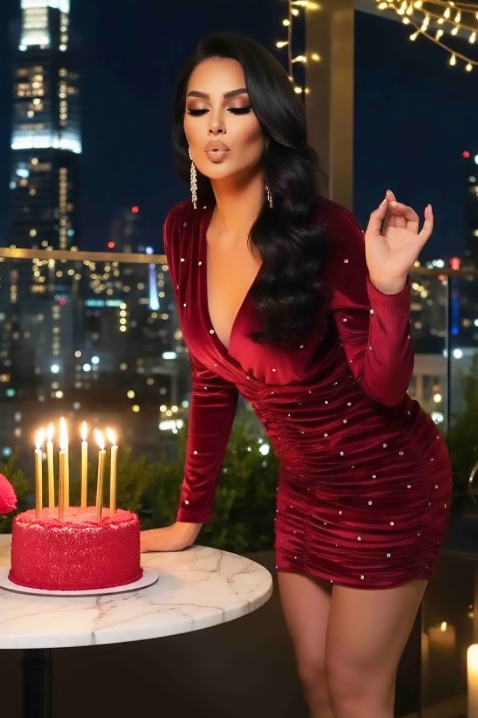 Haljina TREVOLDA BRODO, Boja: bordo, IVET.RS - Nova Kolekcija