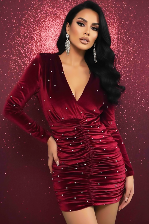 Haljina TREVOLDA BRODO, Boja: bordo, IVET.RS - Nova Kolekcija