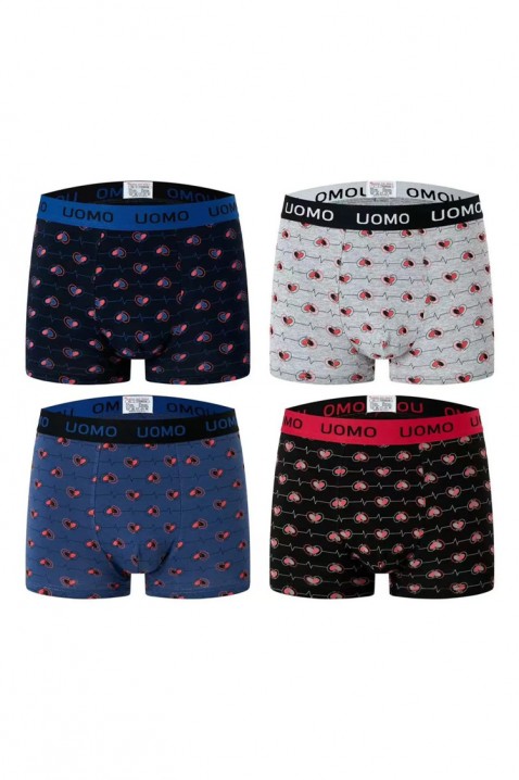 Komplet od 4 para muških bokserica HERZON, Boja: višebojna, IVET.RS - Nova Kolekcija