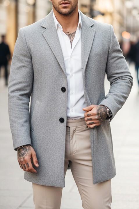 Muški kaput DERKEDO GREY, Boja: siva, IVET.RS - Nova Kolekcija