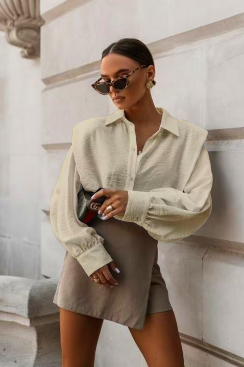 Ženska košulja NOVELZA BEIGE, Boja: bež, IVET.RS - Nova Kolekcija