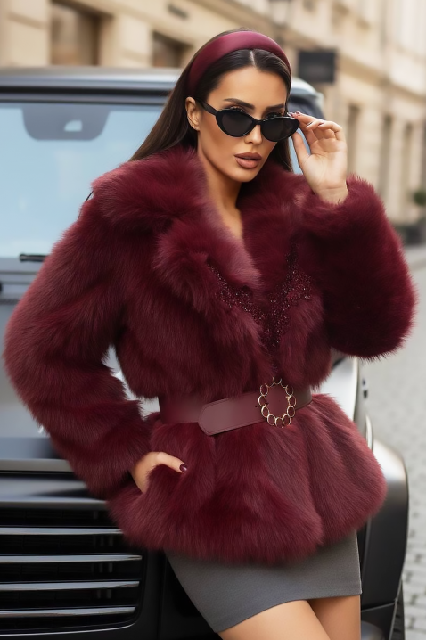 Kaput MEMELONDA BORDO, Boja: bordo, IVET.RS - Nova Kolekcija