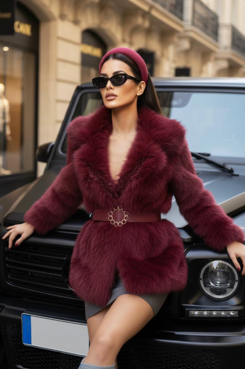 Kaput MEMELONDA BORDO, Boja: bordo, IVET.RS - Nova Kolekcija