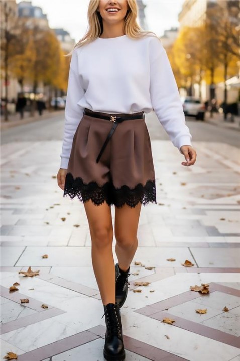 Šorts BELVENDA BROWN, Boja: braon, IVET.RS - Nova Kolekcija