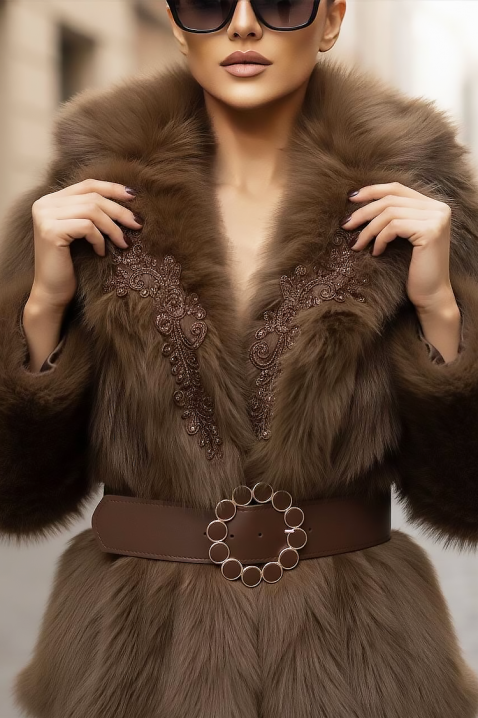 Kaput MEMELONDA BROWN, Boja: braon, IVET.RS - Nova Kolekcija