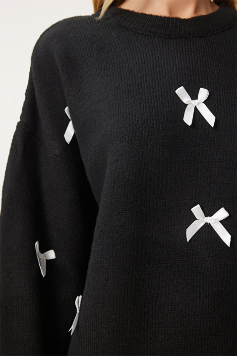 Džemper ATRELVA BLACK, Boja: crna, IVET.RS - Nova Kolekcija