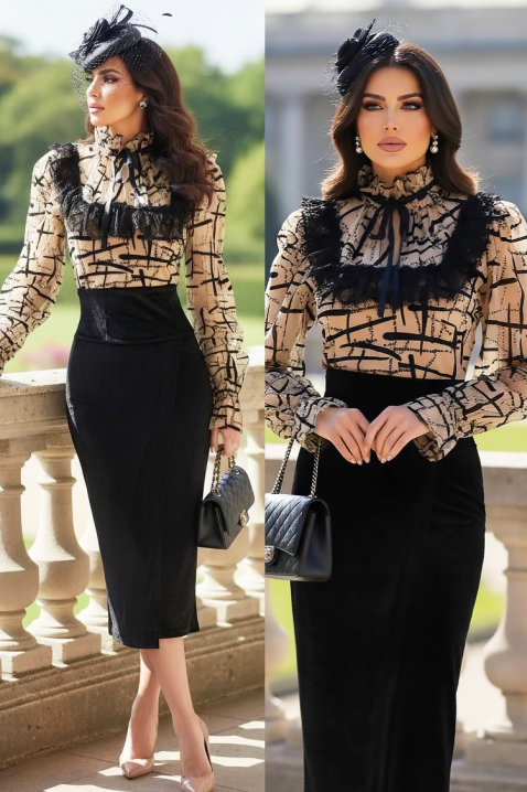 Haljina FRONELMA BEIGE, Boja: bež, IVET.RS - Nova Kolekcija