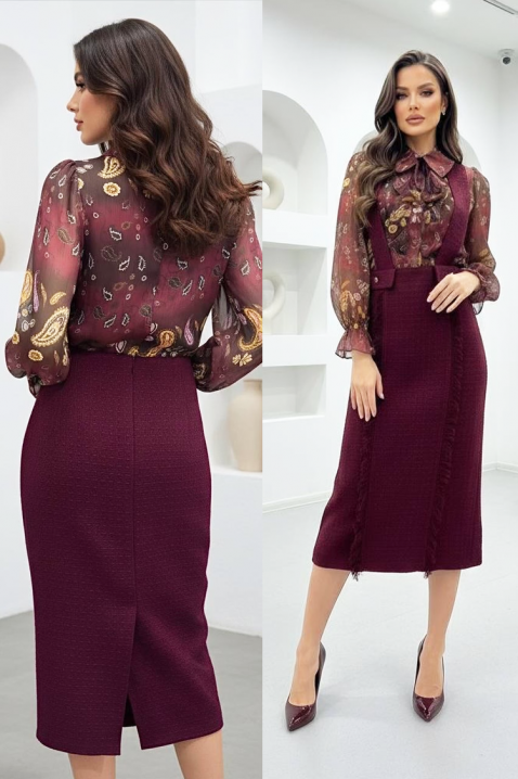 Haljina MRALVERDA BORDO, Boja: bordo, IVET.RS - Nova Kolekcija