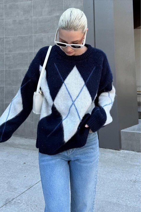 Džemper KRIOFEGA NAVY, Boja: tamnoplava, IVET.RS - Nova Kolekcija