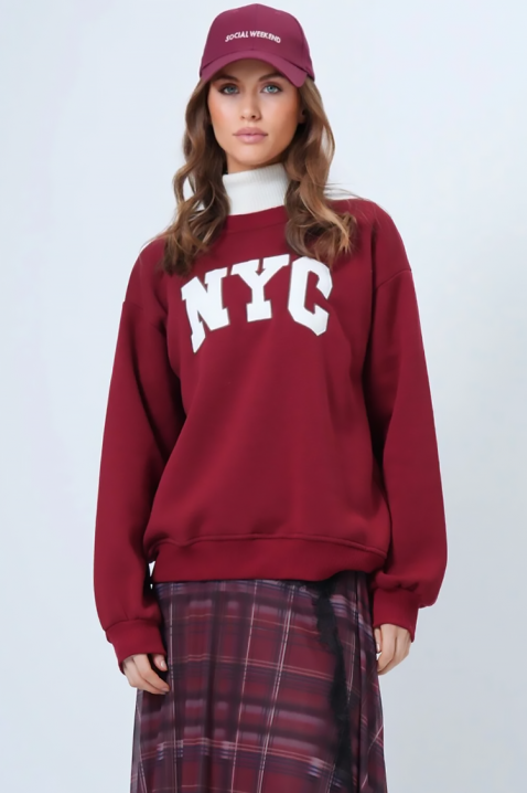 Ženska bluza NEVRILDA BORDO, Boja: bordo, IVET.RS - Nova Kolekcija