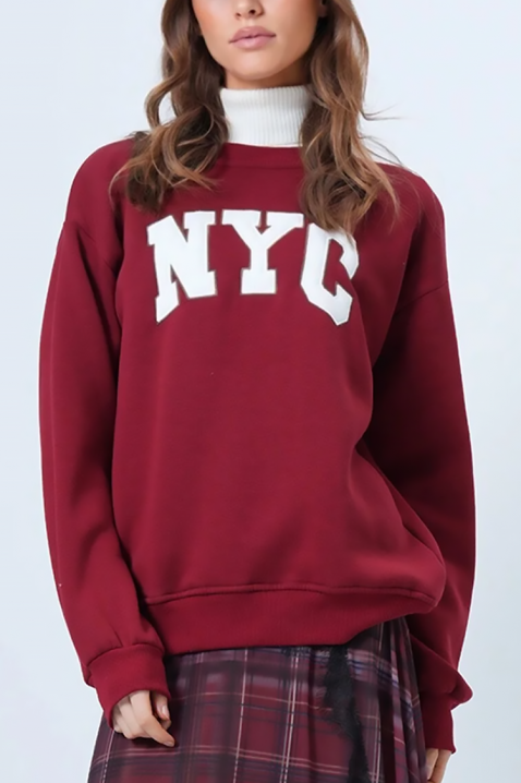 Ženska bluza NEVRILDA BORDO, Boja: bordo, IVET.RS - Nova Kolekcija