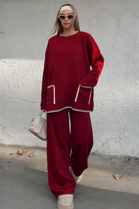 Komplet DAILENZA BORDO, Boja: bordo, IVET.RS - Nova Kolekcija