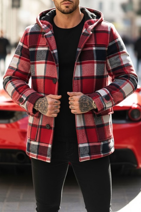 Muški kaput STERFO RED, Boja: crvena, IVET.RS - Nova Kolekcija