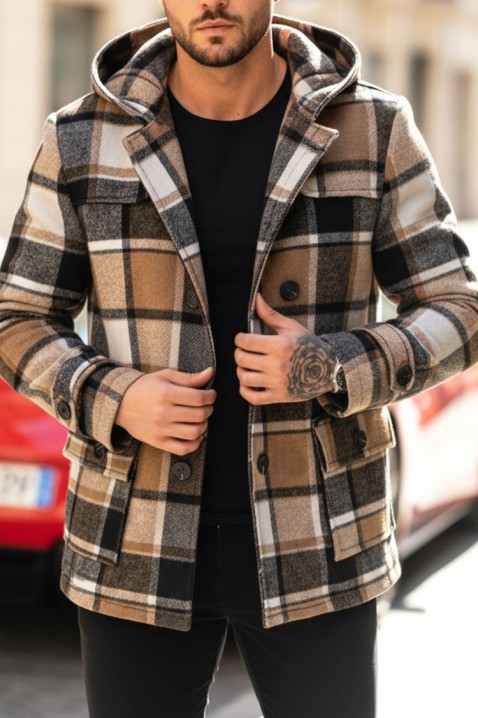 Muški kaput STERFO BEIGE, Boja: bež, IVET.RS - Nova Kolekcija